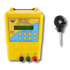 85km MB1060R Mains & Battery Electric Fence Energiser for Wood Posts with 25 Screws - Thunderbird-Off Grid Living Supplies Australia