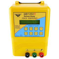 85km MB1060R Mains & Battery Electric Fence Energiser with 200m Hot Tape - Thunderbird-Off Grid Living Supplies Australia