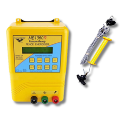 85km MB1060R Mains & Battery Electric Fence Energiser with 7m Bungee Gate - Thunderbird-Off Grid Living Supplies Australia