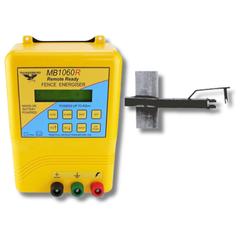 85km MB1060R Mains & Battery Electric Fence Energiser with Steel Post Offsets - Thunderbird-Off Grid Living Supplies Australia