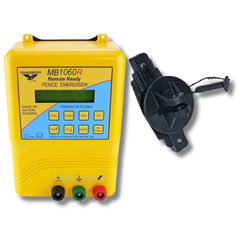 85km MB1060R Mains & Battery Electric Fence Energiser with Wood Post Insulators - Thunderbird-Off Grid Living Supplies Australia