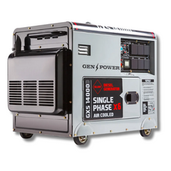 8.4kW Peak / 6kW Rated Commercial Diesel Generator with Electric Key Start & 6 x 15A Outlets - Single Phase-Off Grid Living Supplies Australia