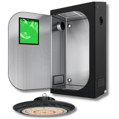 90x50x160cm Grow Tent with Full Spectrum LED 100W Samsung Chip and Ventilation Kit-Off Grid Living Supplies