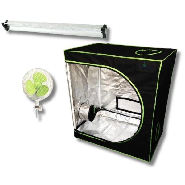 90x60x100cm Grow Tent with LED Grow Light and Clip Fan - Harvemax-Off Grid Living Supplies