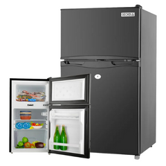 95L Portable Upright Fridge 12V / 24V for Caravans / RV's / Motorhomes / Camping - Black