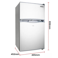 95L Portable Upright Fridge 12V / 24V for Caravans / RV's / Motorhomes / Camping - Silver