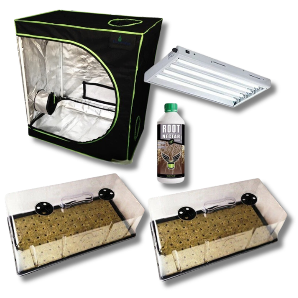 98 Cell Seeding and Cloning Dome with T5 24W Propagation Light and Reflector Tent Combo-Off Grid Living Supplies