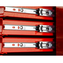 9 Drawer Tool Chest with Toolbox Organiser Garage Set - Red