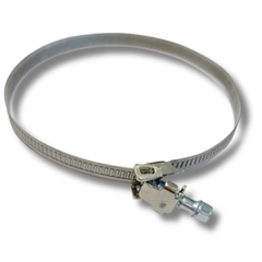Adjustable 12" / 300mm Clamp Heavy Duty Tight Hose Duct Pipe Screw-Release Clamp-Off Grid Living Supplies
