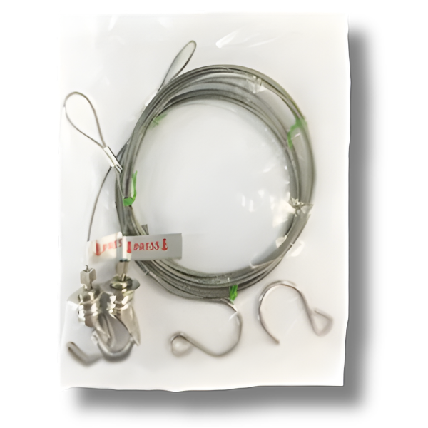 Adjustable Steel Cable Grow Light Hangers 2m with Anchor Hooks-Off Grid Living Supplies