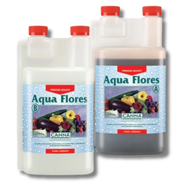 Aqua Flores A&B 2x1L Grow Nutrient - Canna-Off Grid Living Supplies