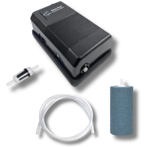 Aqua One 2500 Precision Air Pump with Airstone & Check Valve for Fish Tanks-Off Grid Living Supplies