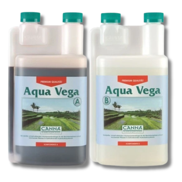 Aqua Vega A&B 2x1L Grow Nutrient for Deep Water Systems - Canna-Off Grid Living Supplies