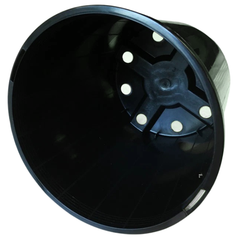 Australian Made 150x150mm Black Grow Pot with Holes for Hydroponics or Soil-Off Grid Living Supplies