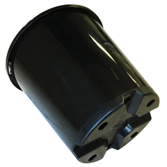 Australian Made 150x150mm Black Grow Pot with Holes for Hydroponics or Soil-Off Grid Living Supplies