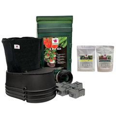 Auto Feeding Nutrient Kit Part A & B with 4 Fabric Pots for Hydro Systems-Off Grid Living Supplies