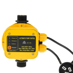 Automatic Pressure Controller Switch for Water Pumps - Yellow-Off Grid Living Supplies Australia
