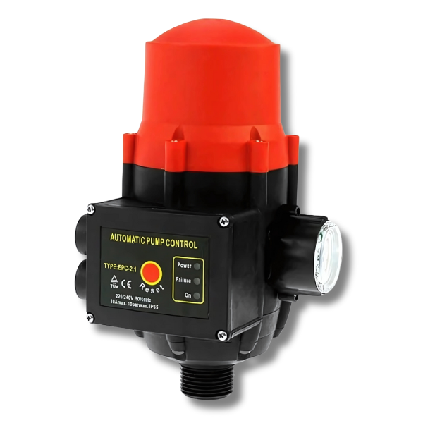 Automatic Pressure Switch Controller for Water Pumps - Red-Off Grid Living Supplies Australia