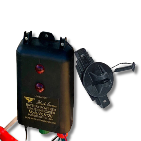 B120 Battery Electric Fence Energiser for Wood Posts with Pinlocks - Thunderbird-Off Grid Living Supplies Australia