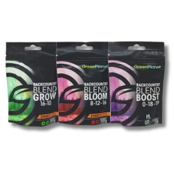 Backcountry Blend Grow Boost Bloom 3x100g - GreenPlanet-Off Grid Living Supplies