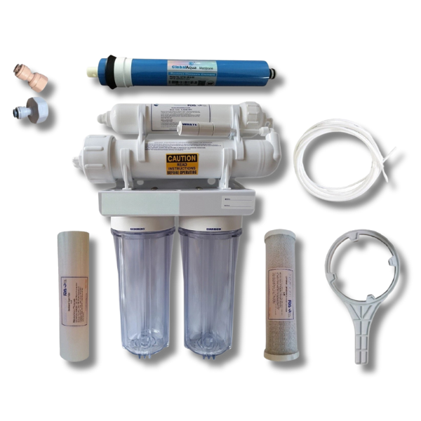 Benchtop Reverse Osmosis Water Filter for Drinking / Camping with GAC Filtration - PRO-4-G-Off Grid Living Supplies Australia