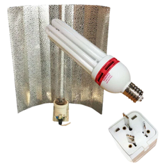 CFL Reflector Adapter Grow Light Combo for Hydroponics-Off Grid Living Supplies