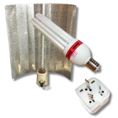 CFL Reflector Adapter Grow Light Combo for Hydroponics-Off Grid Living Supplies