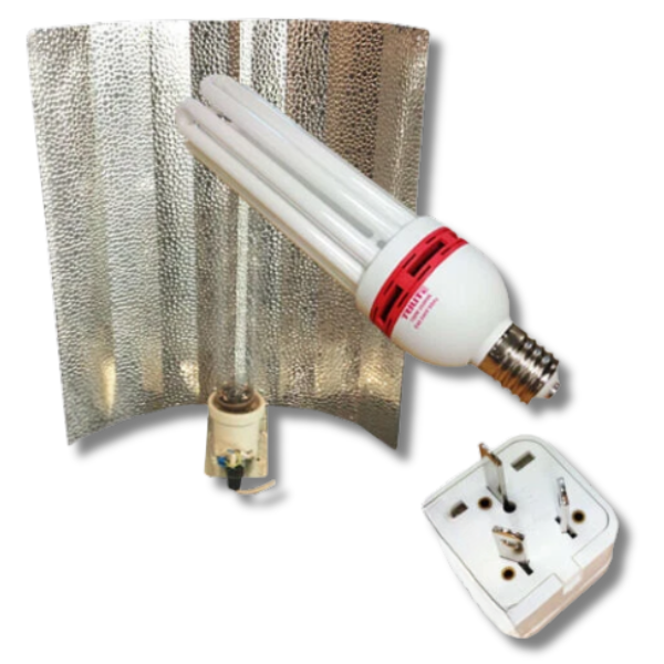CFL Reflector Adapter Grow Light Combo for Hydroponics-Off Grid Living Supplies
