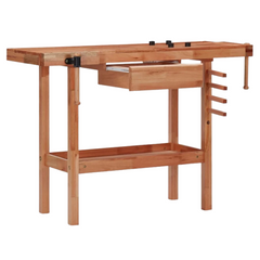 Carpentry Workbench with Drawer & 2 Vices - Hardwood-Off Grid Living Supplies Australia