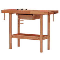 Carpentry Workbench with Drawer & 2 Vices - Hardwood-Off Grid Living Supplies Australia