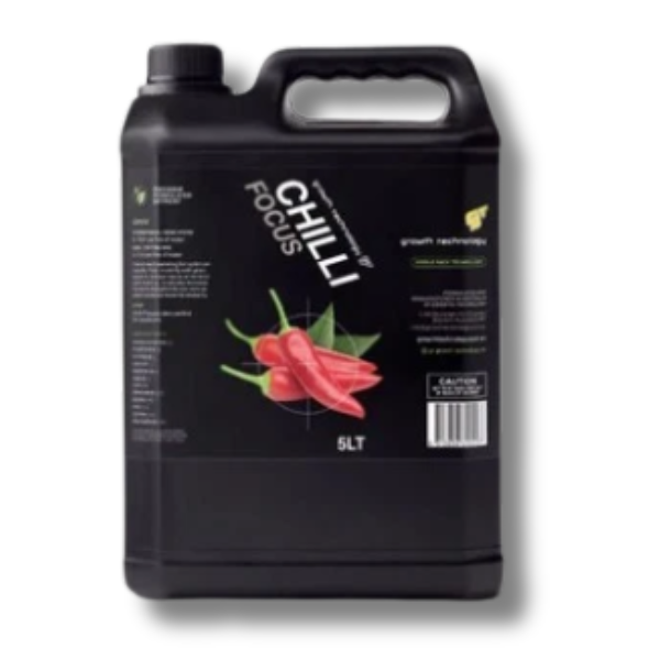Chilli Focus Nutrient 5L for Chilli & Capsicum Plants - GT Growth Technology-Off Grid Living Supplies