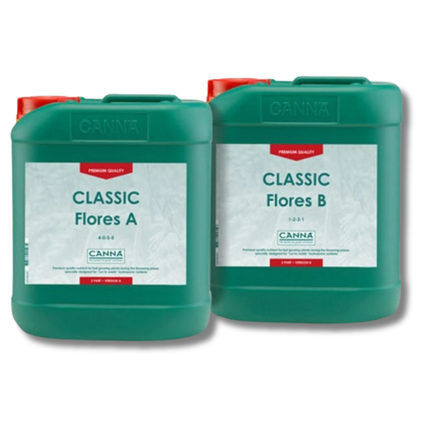 Classic Flores A&B 2x5L Fresh Grow Nutrient - Canna-Off Grid Living Supplies
