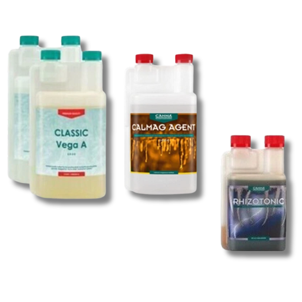 Classic Vega A&B Nutrient with Cal Mag and Rhizotonic Root Enhancer - Canna-Off Grid Living Supplies