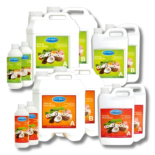 Coco Grow & Bloom Nutrient A&B Kit 4x1L - Hy-Gen-Off Grid Living Supplies
