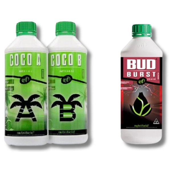 Coco Part A&B with Bud Burst 1L - Nutrifield-Off Grid Living Supplies