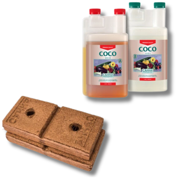 Coco Professional Cube Media with Coco A&B Nutrient - Canna-Off Grid Living Supplies