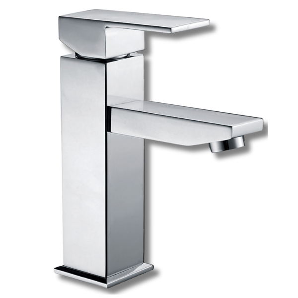 Deko Square Basin Mixer Chrome For Caravan & RVs-Off Grid Living Supplies Australia