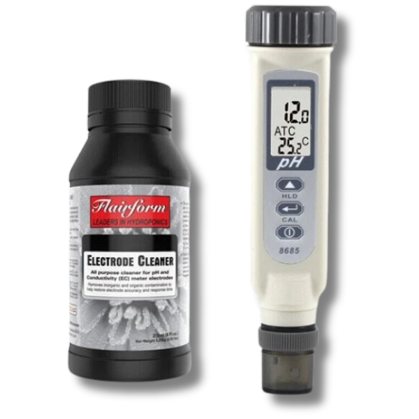 Digital pH Meter with Electrode Cleaner 250ml - AZ-8685-Off Grid Living Supplies