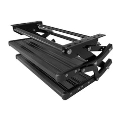 Double Bolt On Light Step Manual LED Caravan / RV Black-Off Grid Living Supplies Australia