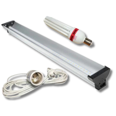 Dual CFL + LED Blooming Grow Light Kit for Hydroponics-Off Grid Living Supplies