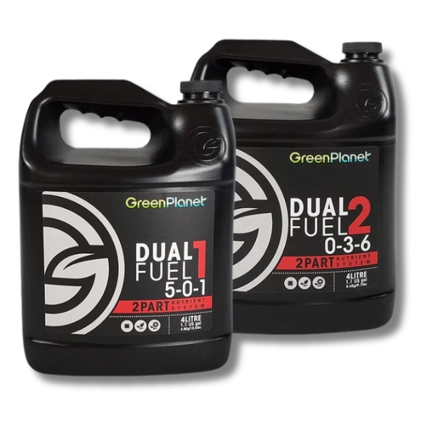 Dual Fuel Base Nutrients 2x1L with Supplements - GreenPlanet-Off Grid Living Supplies
