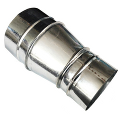 Ducting Reducer Connector 4" to 5" Steel 175mm to 225mm-Off Grid Living Supplies