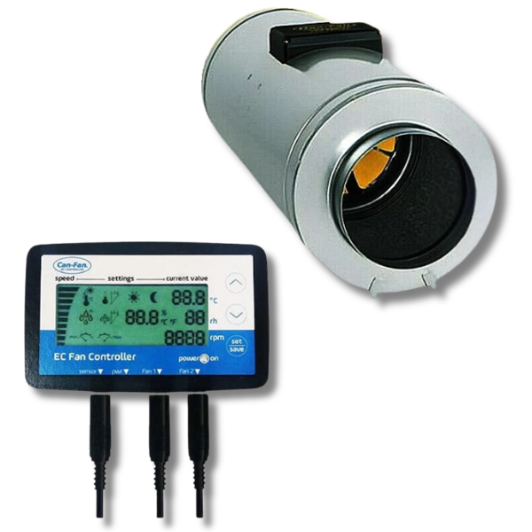 EC Fan 150 / EC Fan 200 with EC Fan Speed Controller (LCD)-Off Grid Living Supplies