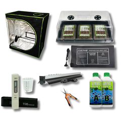 Eazy Plug Seeding Cloning Grow Tent Combo Dome Kit with TDS Meter-Off Grid Living Supplies
