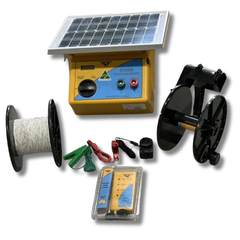 Electric Fence Kit with S185B Solar Energiser & LiteVolt Fence Tester - Thunderbird-Off Grid Living Supplies Australia