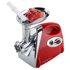 Electric Meat Grinder & Stainless Steel Mincer with Sausage Filler & Kibbe Maker - Red-Off Grid Living Supplies Australia