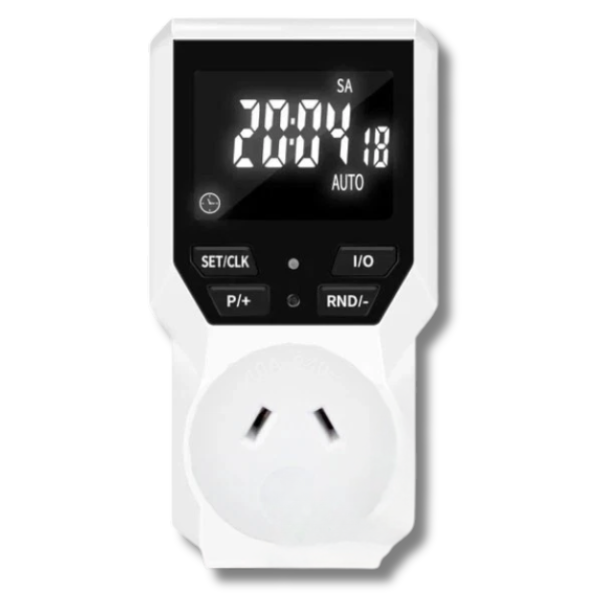 Electronic Appliance Timer Switch 10 On/Off Per Day 2200W 24hr Weekly-Off Grid Living Supplies