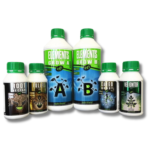Element Grow A&B Nutrient with Rootnectar Fulife Cargo Ignitor - Nutrifield-Off Grid Living Supplies