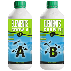Elements Grow A&B 2x1L Dilution Kit with Bucket & Jug - Nutrifield-Off Grid Living Supplies