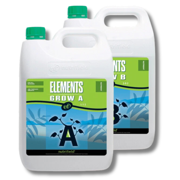 Elements Grow A&B 2x5L Indoor Growing Set - Nutrifield-Off Grid Living Supplies